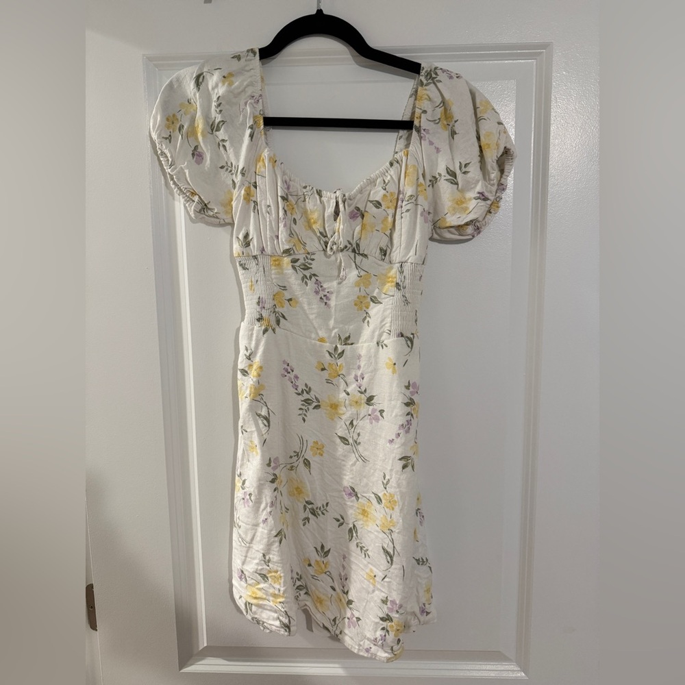 Hollister White Smocked Top